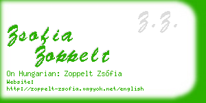 zsofia zoppelt business card